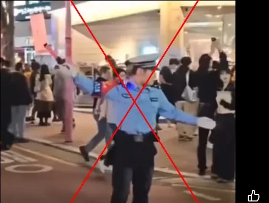 <span>Screenshot of the false Facebook post captured on November 26, 2025, with a red X added by AFP</span>