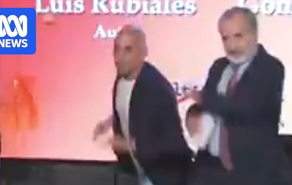 Ex-Spanish football boss who kissed World Cup player gets egged during book launch