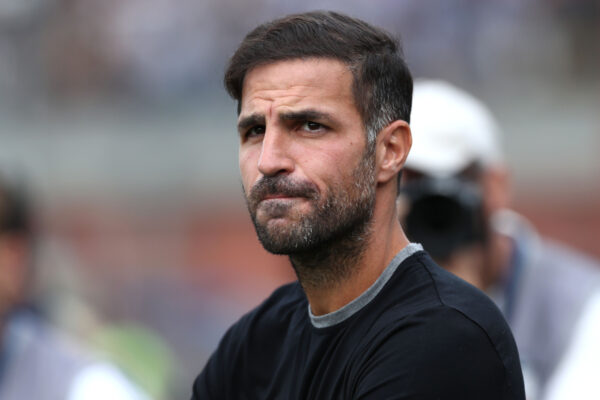 COMO, ITALY - AUGUST 24: Como 1907 coach Cesc Fabregas looks on during the Serie A match between Como 1907 and SS Lazio at Giuseppe Sinigaglia Stadium on August 24, 2025 in Como, Italy. (Photo by Marco Luzzani/Getty Images)