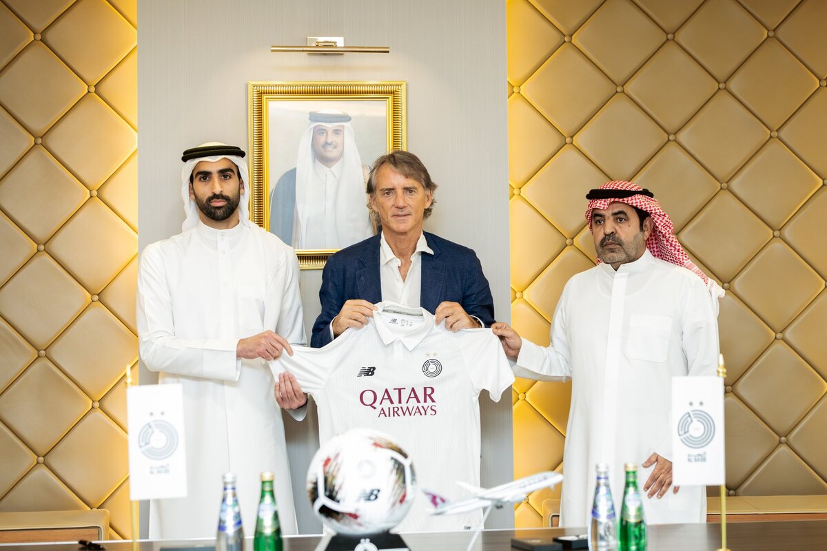 Roberto Mancini joins Al-Sadd (@alsaddsc)