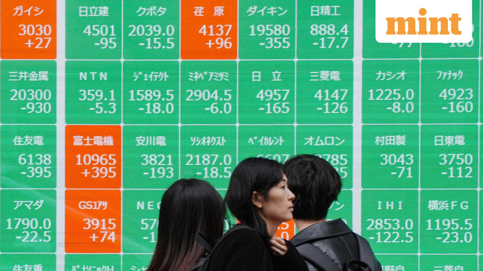 Asian markets traded lower, while the US stock market slipped overnight, weighed down by selling in technology stocks.
