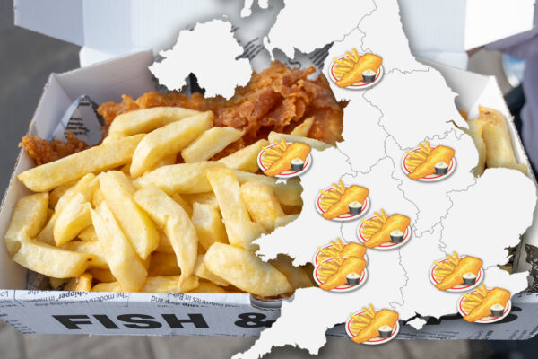 Map reveals UK's 50 best fish and chip shops