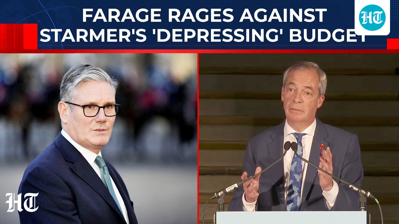 Nigel Farage lambasts Keir Starmer's UK budget before backtracking on own tax cut promises