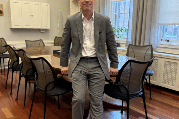 President Michael Elliott and Quincy Smith