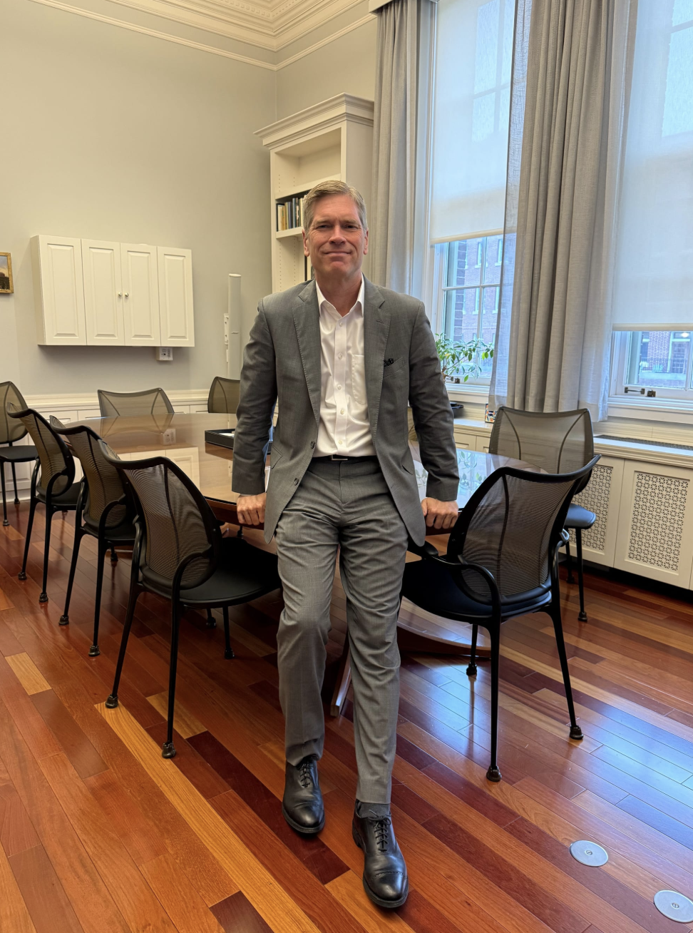 President Michael Elliott and Quincy Smith