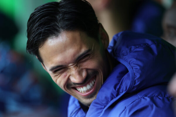 GRONINGEN, NETHERLANDS - JUNE 10: Tijjani Reijnders of Netherlands smiles as he looks on from the bench prior to the FIFA 2026 World Cup Qualifier match between Netherlands and Malta at Euroborg Stadion on June 10, 2025 in Groningen, Netherlands. (Photo by Dean Mouhtaropoulos/Getty Images)