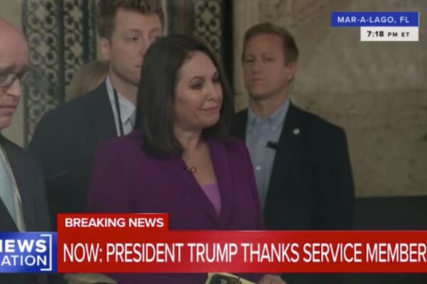 Female reporter reacts after Donald Trump calls her a "stupid person."