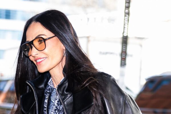 a headshot of demi moore
