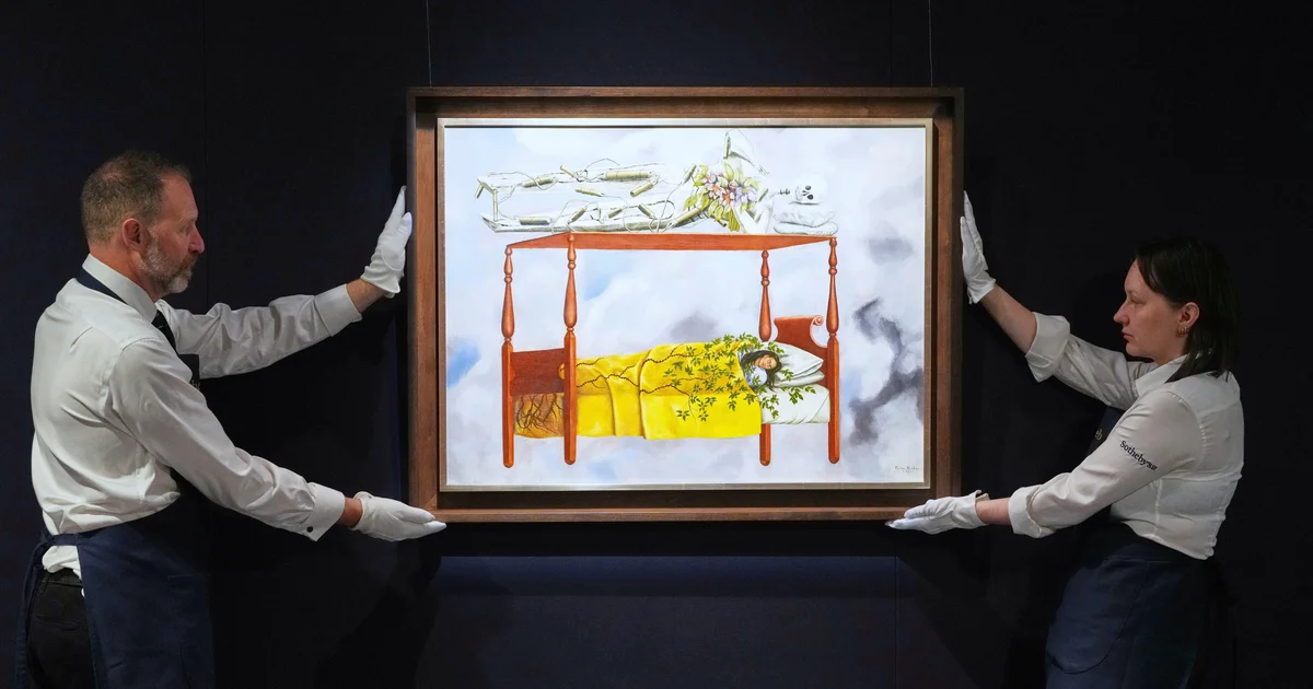 Frida Kahlo self-portrait sells for nearly $55 million, shattering record for female artists