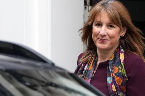 Britain's Chancellor of the Exchequer Rachel Reeves leaves from 11 Downing Street in central London on 19 November.