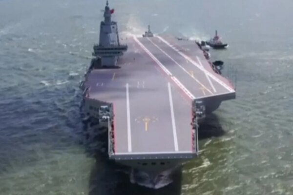 China unveils new aircraft carrier