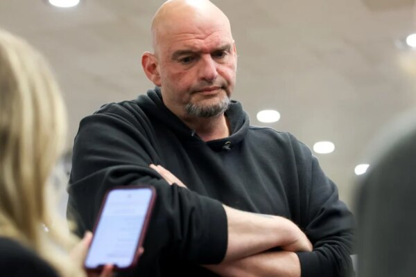 Fetterman hospitalized after fall near his Pennsylvania home