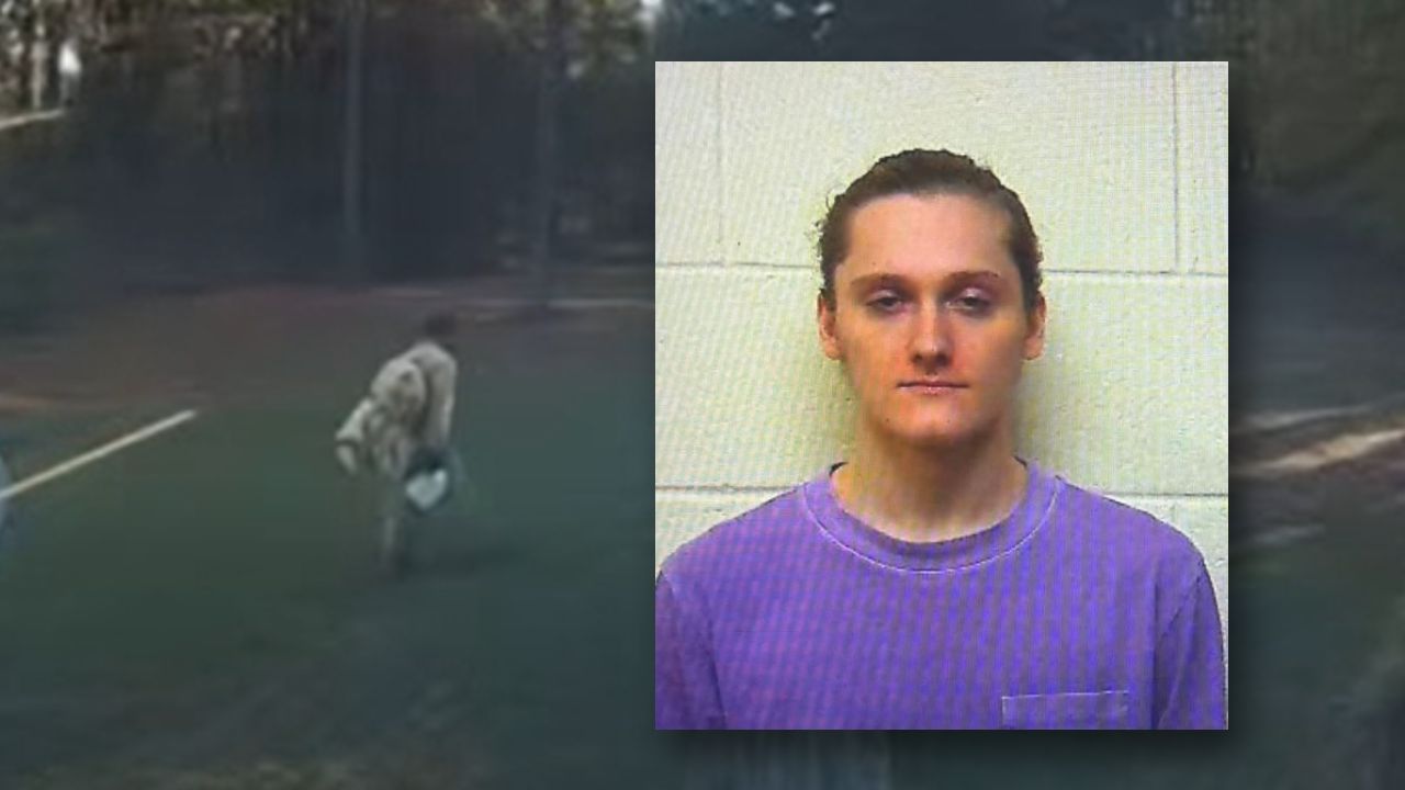 Surveillance captured on a Ring camera on Tuesday, Nov. 4, shows who authorities believe is Dominic Connelly. Connelly is wanted on charges related to killing his grandmother and stabbing a Craven County deputy last week. (Craven County Sheriff's Office)