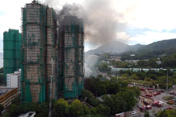 Chinese state media praises Hong Kong for fire efforts and vows Beijing’s support