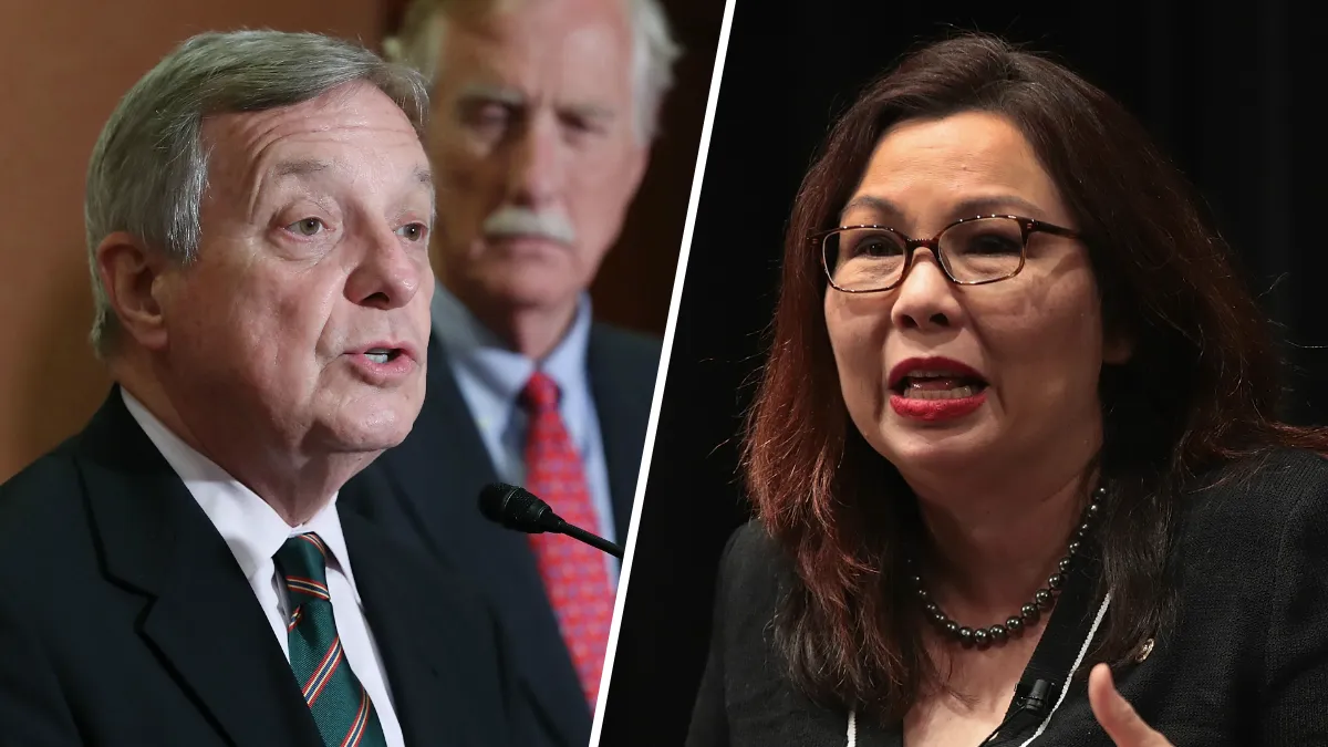 Durbin, Duckworth split over tentative deal to end government shutdown – NBC Chicago