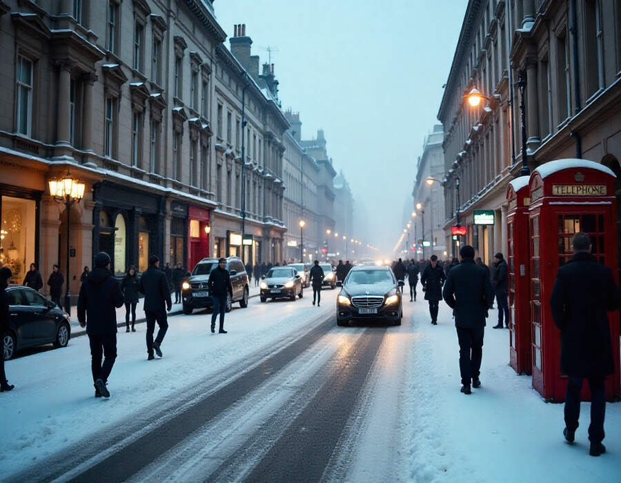 UK Braces for Major Snowstorm This Week, Disrupting Travel Across England with Heavy Snowfall and Freezing Conditions