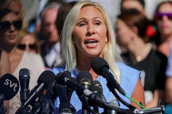 Marjorie Taylor Greene says she is receiving threats amid rift with Trump