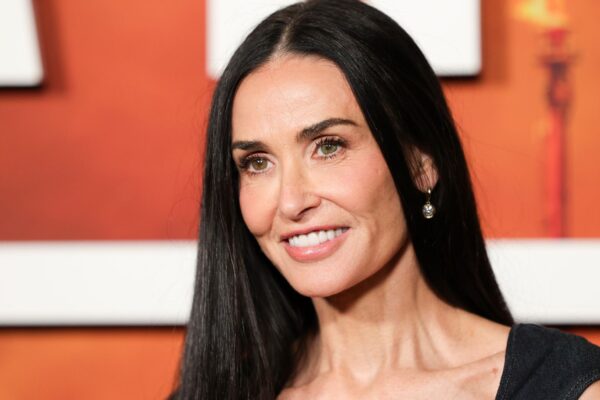 a headshot of demi moore