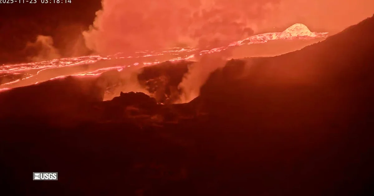 Hawaii's Kilauea volcano producing fiery streams of molten lava ahead of imminent eruption