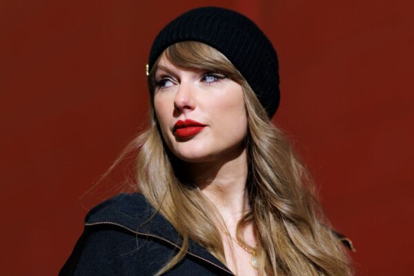 Taylor Swift attending a Chiefs Game