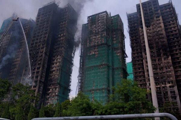 Pockets of fire are still raging