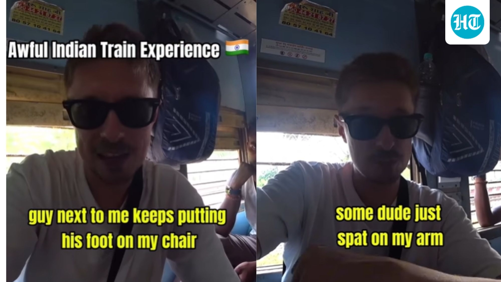 'Someone spat on my arm': UK vlogger shares 'awful' train experience in India