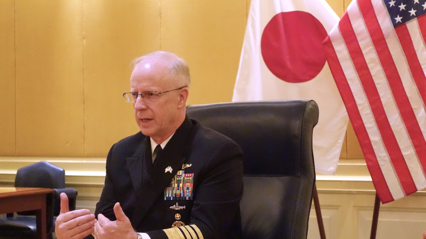 Top US admiral says he's watching China's rapid naval buildup closely