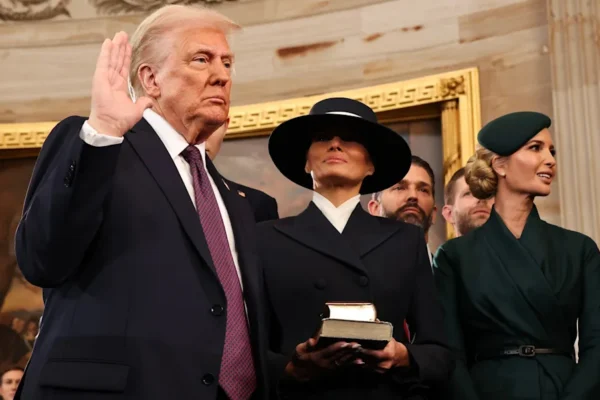 Donald and Melania Trump at his 2025 inauguration