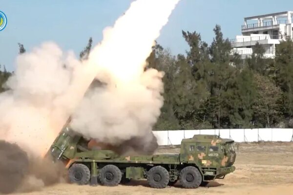 A military equipment of the ground forces takes part in long-range live-fire drills targeting waters north of Taiwan, from an undisclosed location in this screenshot from a video released by the Eastern Theatre Command of China's People's Liberation Army (PLA) on December 30, 2025. Eastern Theatre Command/Handout via REUTERS ATTENTION EDITORS - THIS IMAGE WAS PROVIDED BY A THIRD PARTY. MANDATORY CREDIT. NO RESALES. NO ARCHIVES.