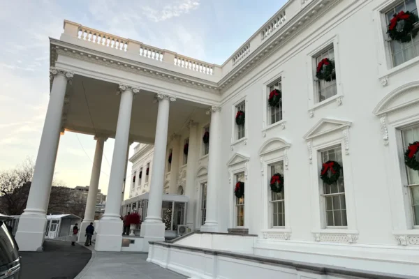 The North Portico Stairs at the White House.