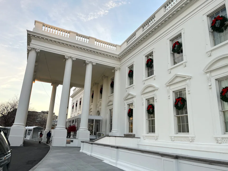 The North Portico Stairs at the White House.