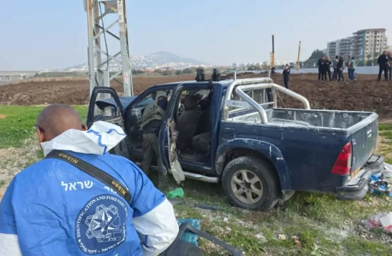 Police apprehend terrorist who murdered two in combined terror attack, December 26, 2025. (credit: ISRAEL POLICE)