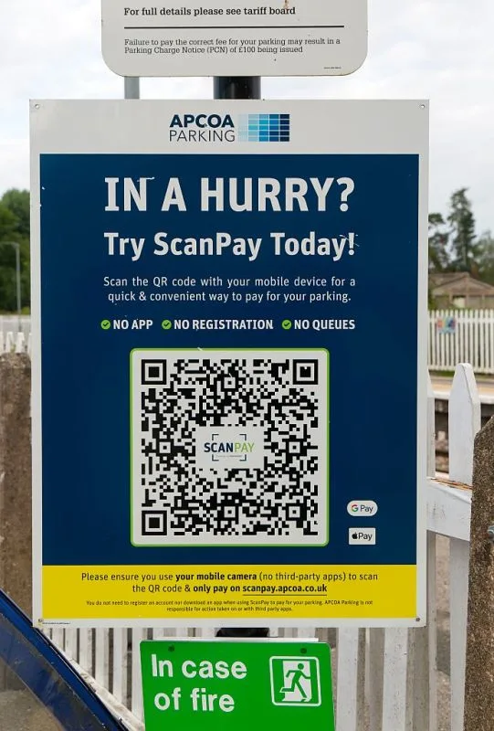 Towns across the world are using QR codes to access payment sites for parking, like this example in Wilshire, England. Whistler, however, does not use QR codes in any of its lots.<p>Geography Photos&sol;Universal Images Group via Getty Images</p>