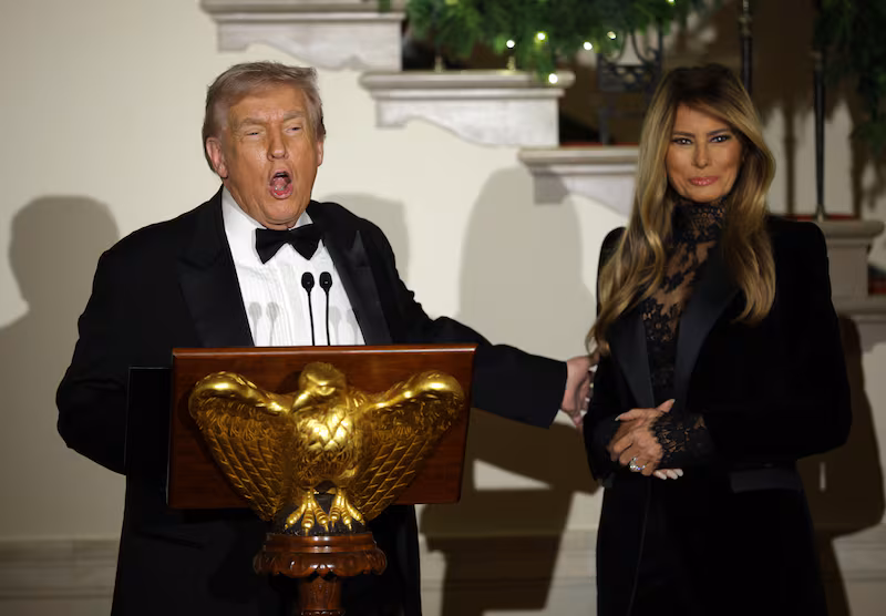 The couple delivered remarks at the White House's Congressional Ball.