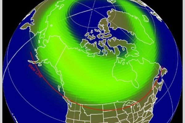 PHOTO: aurora forecast graphic