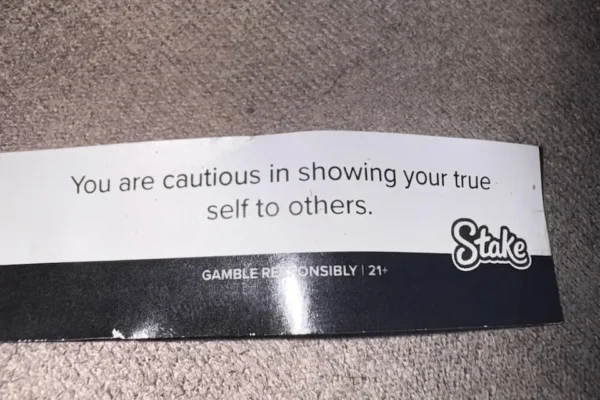 One Redditor was shocked to find a fortune cookie with an ad for a gambling website.