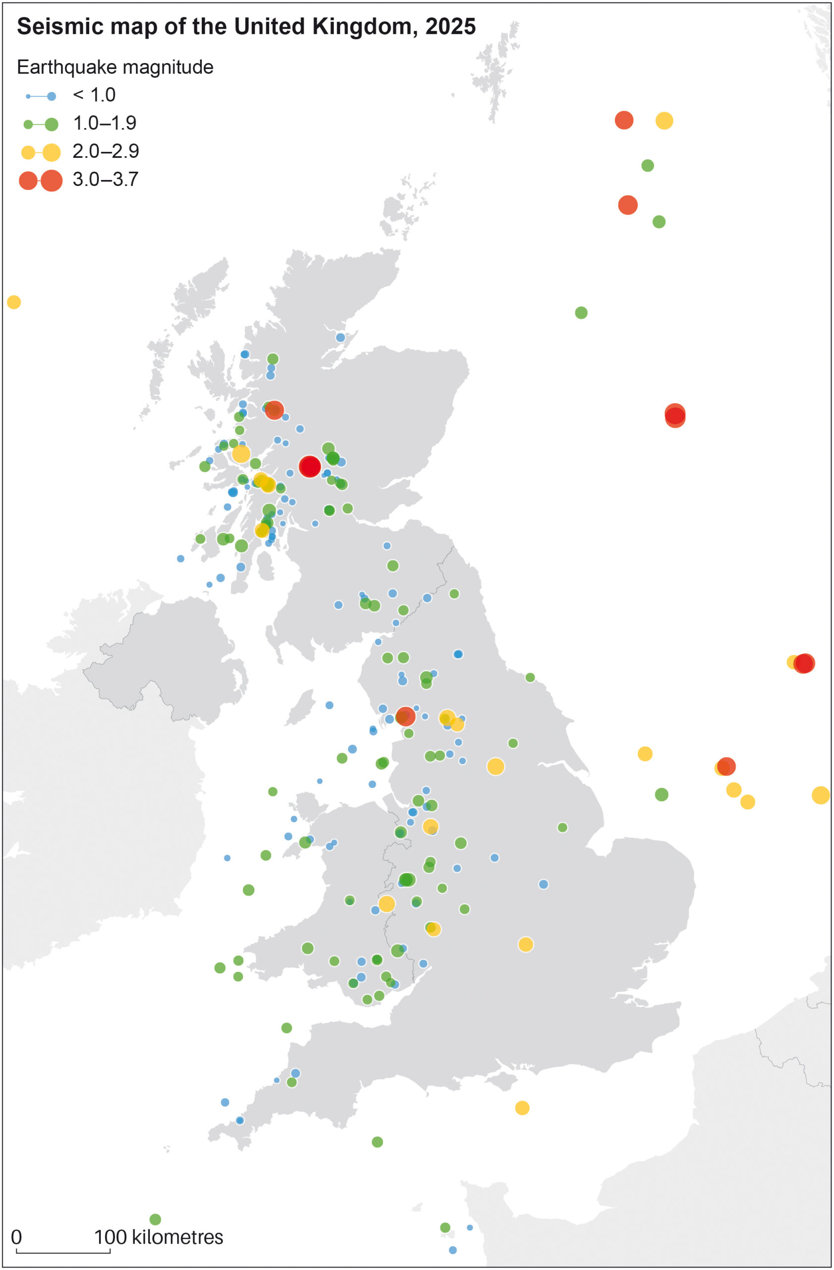 UK shaken by more than 300 earthquakes throughout 2025