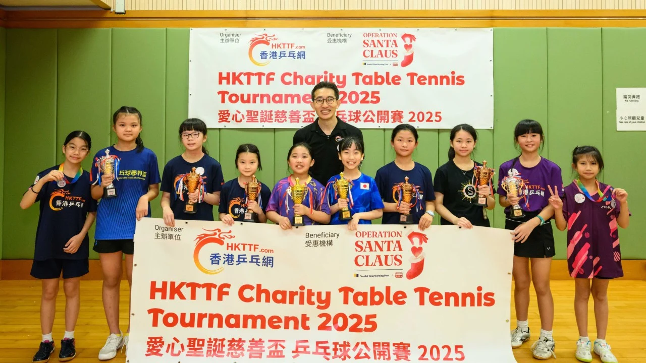 Operation Santa Claus: Hong Kong table tennis lovers serve it up for charity
