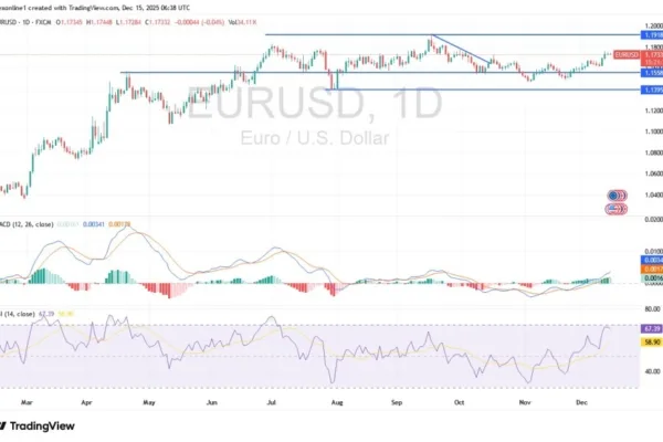 EUR/USD Analysis 15/12: Stability Upward (Chart)