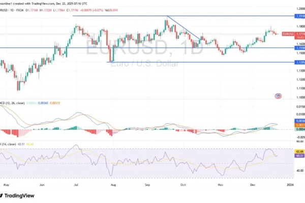 EUR/USD Analysis 22/12: Attempts New Year Rebound (Chart)