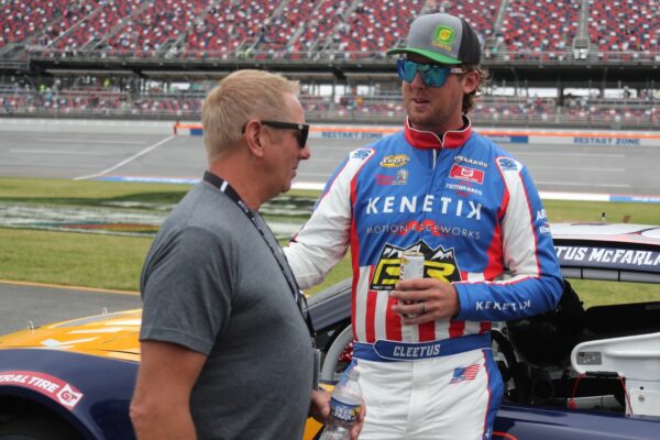 Greg Biffle (left) and Garrett Mitchell (right) at Talladega