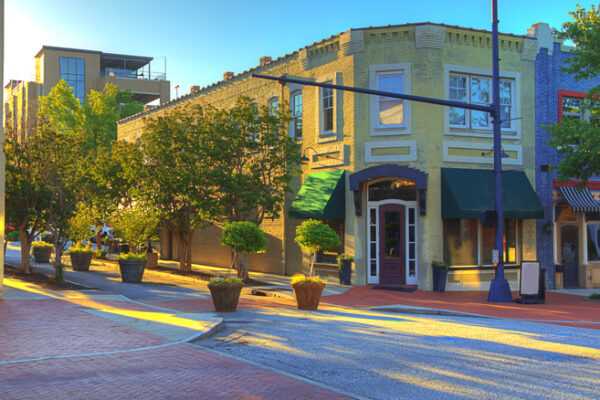 A downtown Anderson, South Carolina street