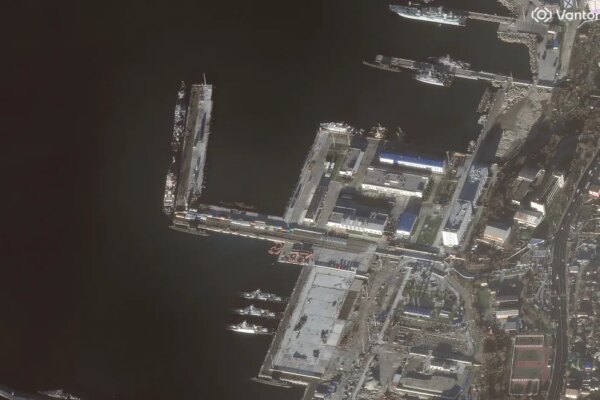Aftermath Of Ukraine’s Underwater Drone Attack On Russian Submarine Seen In Satellite Imagery