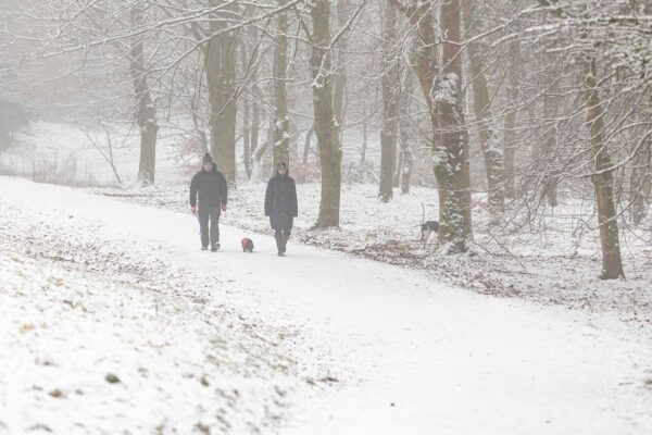 Snow in Oldham on January 6