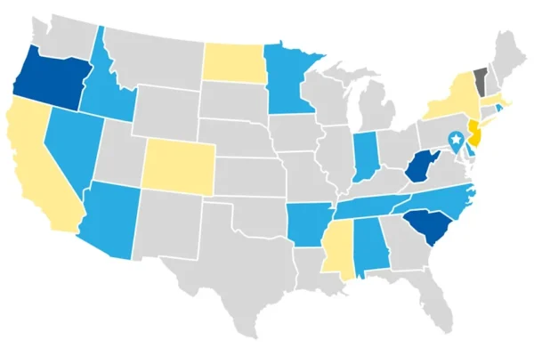 In 2025, the data revealed inbound migration patterns to states across Southern regions, with a few exceptions. Inbound moves were led by Oregon (65%), West Virgina (62%) and South Carolina (61%).