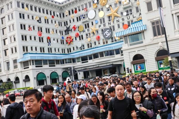 Hong Kong receives twice as many mainland Chinese visitors on New Year’s Day