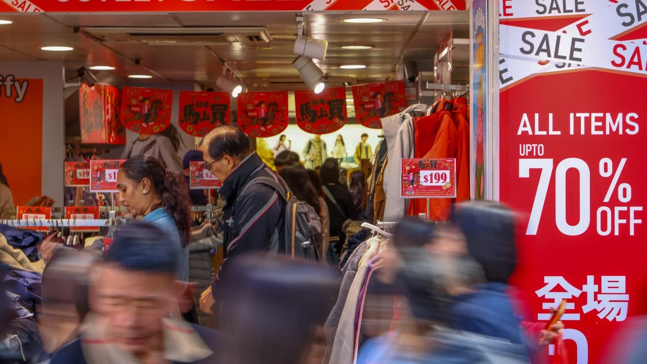 Hong Kong’s retail recovery extends into November with sales climbing 6.5%
