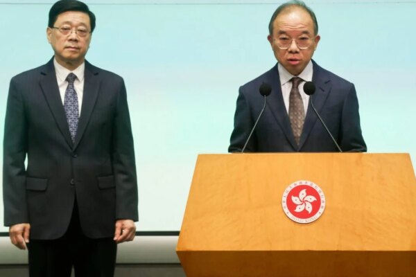 Hong Kong minister Erick Tsang resigns, reveals prostate cancer battle