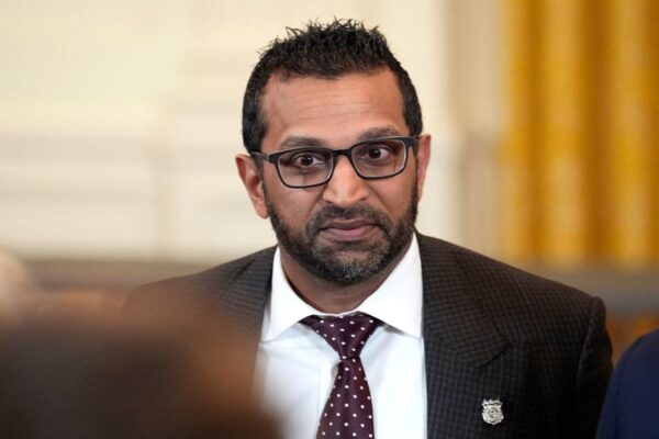 FBI Director Kash Patel is seen at the White House on January 15.