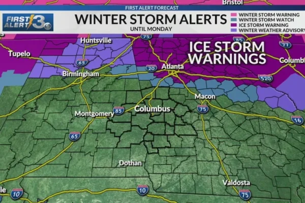 Winter storm will bring major impacts for parts of Georgia; Dangerous temperatures ahead
